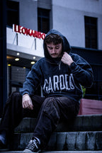 Gardeot Acid Wash Boxy 1/4 Inch Hoodie