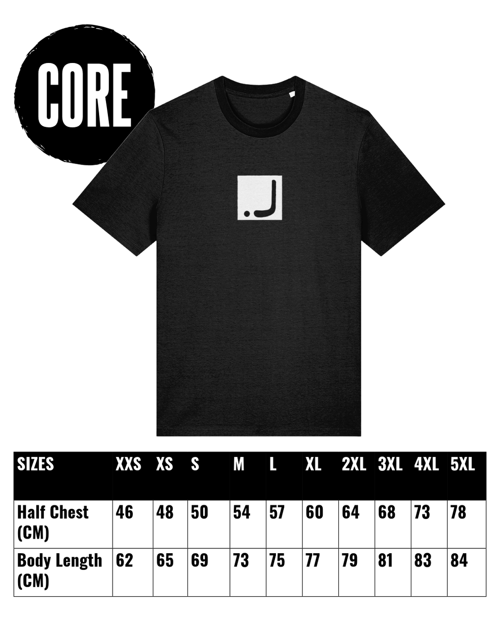 Gardeot ice hockey inspired t-shirt in black with subtle branding