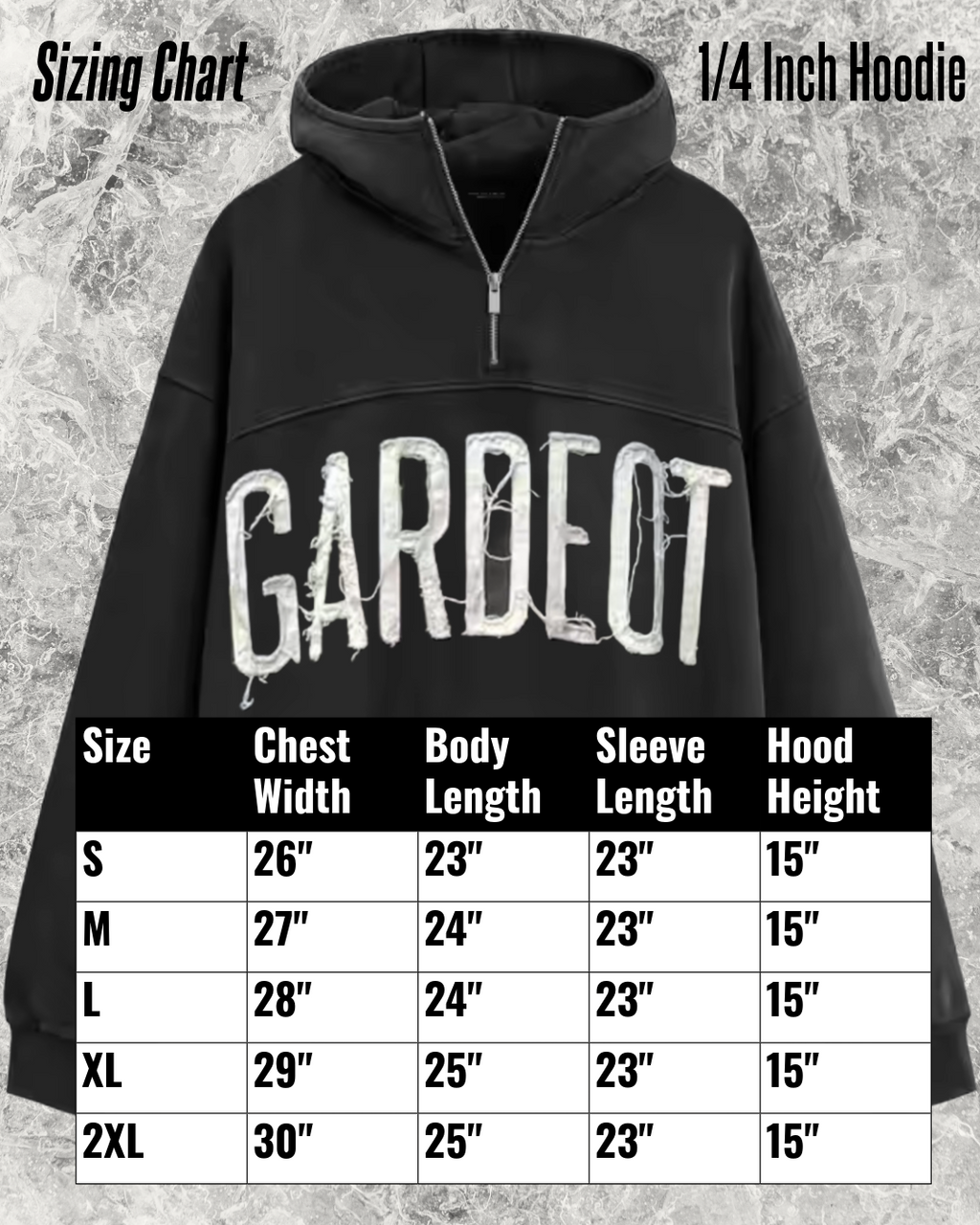 Boxy 1/4 Inch Hoodie *PRE-ORDER*