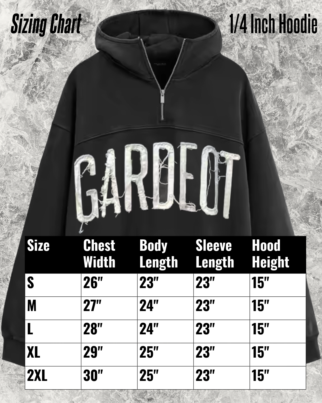 Boxy 1/4 Inch Hoodie *PRE-ORDER*